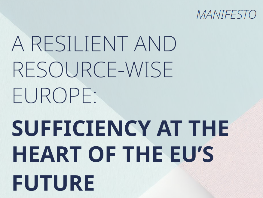 Titelbild des EU Suffizienz Manifests