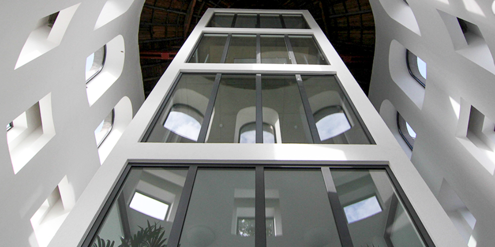 Blick in den Innenraum der Wohnkirche