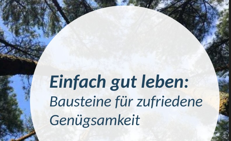 bausteine zufriedene genügsamkeit