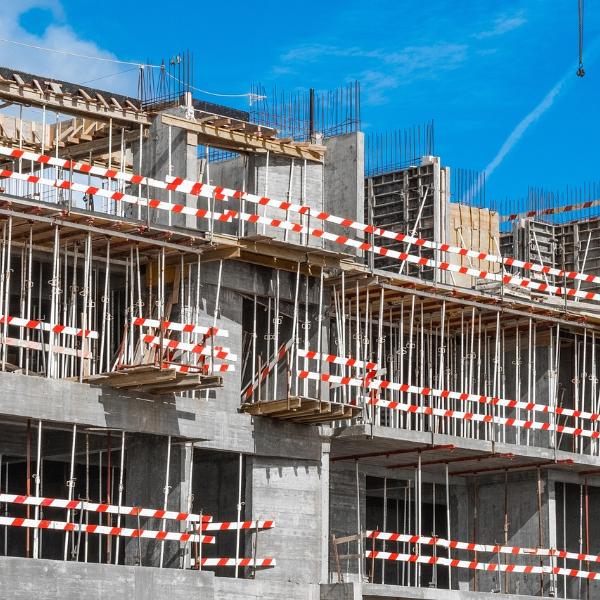 Baustelle eines Gebäudes