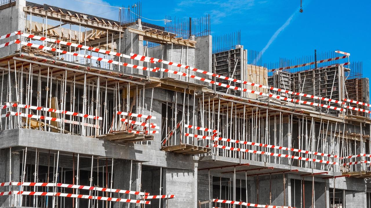 Baustelle eines Gebäudes