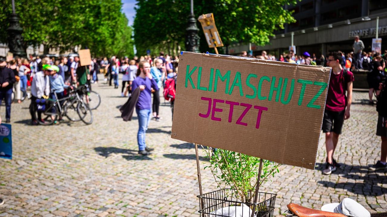 Demonstration für Klimaschutz