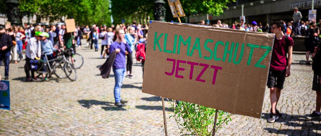 Demonstration für Klimaschutz