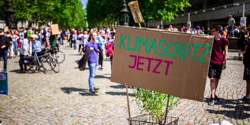 Demonstration für Klimaschutz